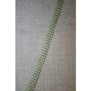 Flad anoraksnor lime/lilla meleret - Anoraksnor