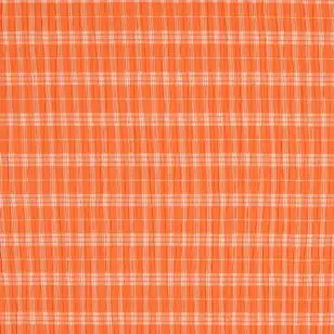 Ternet bomuld i let crepe i orange - Ternet bomuld