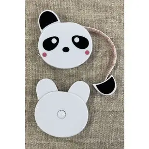 Målebånd i rulle med panda - 100 cm/40 inc. - Småting og Sytilbehør