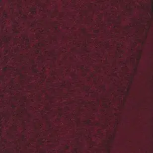 Fleece i filtet uld-look i 100% polyester mørk rød - Fleece