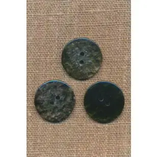 2-huls knap i granit-look, army, rosa - Knapper Grøn, gul og orange