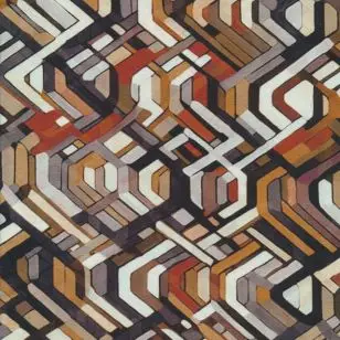 Bomuldsjersey med grafisk print i hvid, brun, beige - Jersey