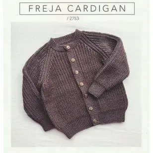 2753 - Freja Cardigan - Str. 2-12 år. - Strikopskrifter