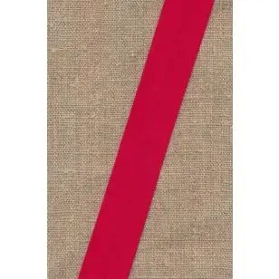 Skråbånd i bomuld i rød - 25 mm. - Skråbånd
