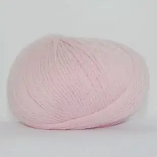 Hjerte Fine Highland Wool i babylyserød - P: 3-3½ - Hjerte Fine Highland Wool
