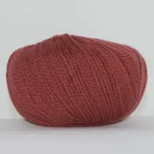 Hjerte Fine Highland Wool i støvet rust - P: 3-3½ - Hjerte Fine Highland Wool