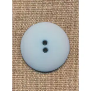 2-huls knap i babylyseblå, 28 mm. - Knapper Blå, turkis og petrol