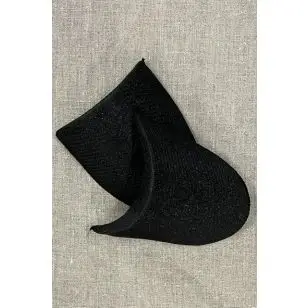 Skulderpude D-form i sort med skum - Skulderpuder