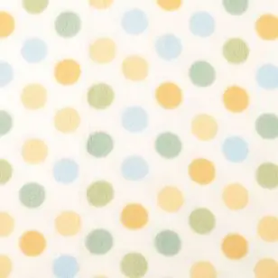 Fleece i lys offwhite med bomber - Fleece