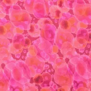 Isoli batik med bobler i pink, cerisse, orange - Isoli