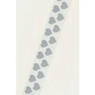 Reflexbånd med hjerter - 20 mm - Diverse Bånd