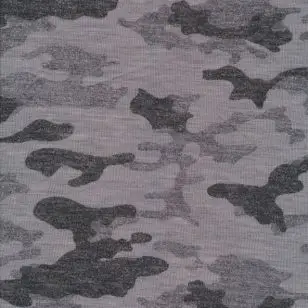 2-sidet Merinould i camouflage print i grå - Undertøjs uld - Strikket uld