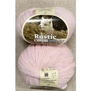 Rustic Baby Alpaca, babylyserød - Garn