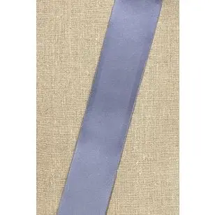 Satinbånd 50 mm. i støvet blå-lilla - Diverse Satinbånd