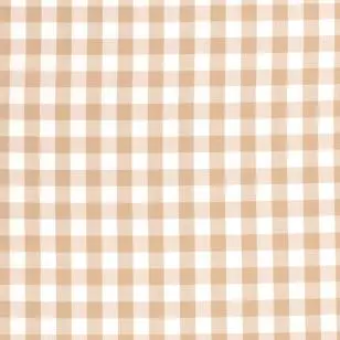 Køkkentern hvid - beige - 18x18 mm. - Ternet bomuld