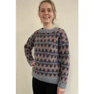 Saksun sweater strikket i Naturuld - Inspiration strik