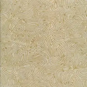 Afklip Patchwork stof i batik i sand, lysegrå 50x55 cm. - Afklip patchwork