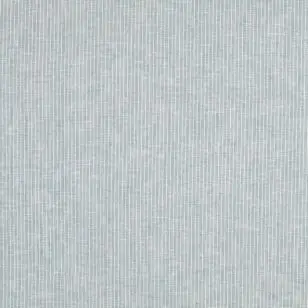 Hør bomuld med smal strib i vandgrøn og hvid - Hør