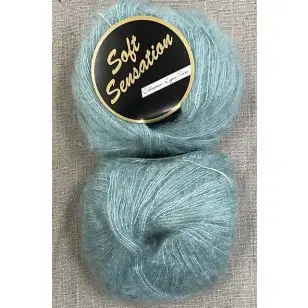 Soft Sensation mohair-look i vandgrøn - Garn