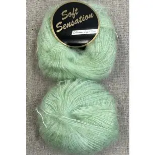 Soft Sensation mohair-look i lysegrøn - Garn