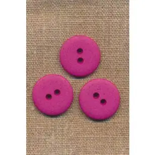 Let meleret 2-huls knap i pink, 23 mm - Sytilbehør