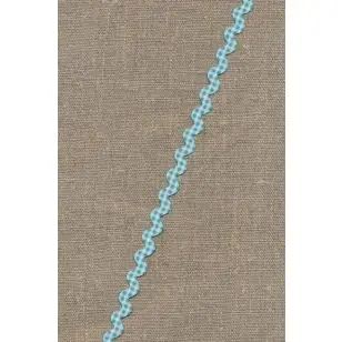 Zig-zag bånd ternet lys turkis - 