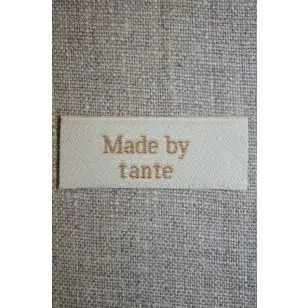 Beige mærke - label "Made by tante" - Diverse mærker