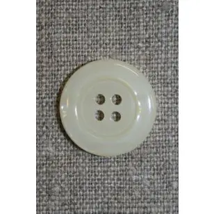 Off-white blank 4-huls-knap - Knapper Brun, beige og off-white