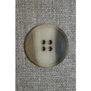 4-huls knap brun/kit, 20 mm. - Tilbud knapper