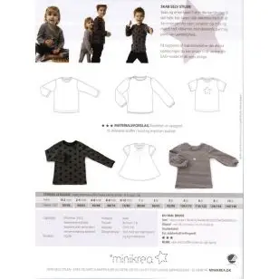 50220 Minikrea t-shirt - Snitmønstre Minikrea