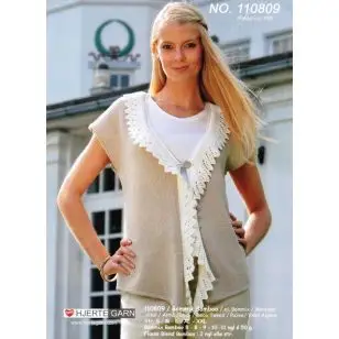 110809 Vest m/flæse - Pind 3-3½