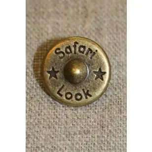 Gl.guld knap "safari look" - Guld-, sølv- og metalknapper