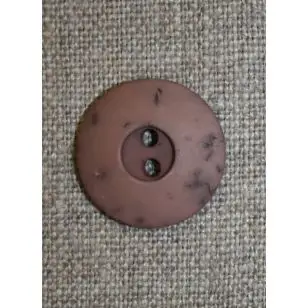 Pudder 2-huls knap, 20 mm. - Knapper Brun, beige og off-white