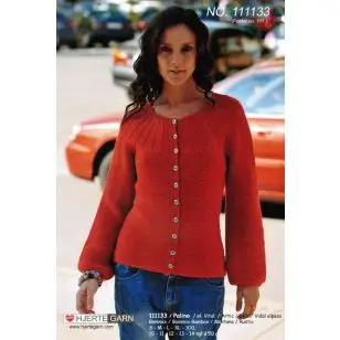 111133 Trøje m/rundt bærestykke - Pind 3-3½