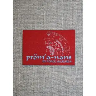 Mærke rød/lyseblå/beige - Tilbud Mærker og Motiver