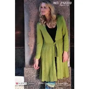 212319 Lang trøje m/bindebælte - Pind 3-3½