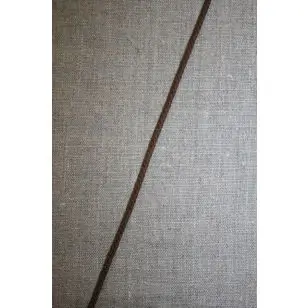 Anoraksnor bomuld 3,5 mm. mørkebrun - Anoraksnor