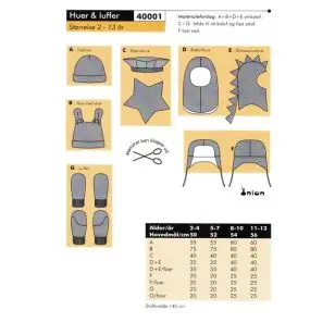 Onion 40001- Huer & luffer - Snitmønstre Onion til børn