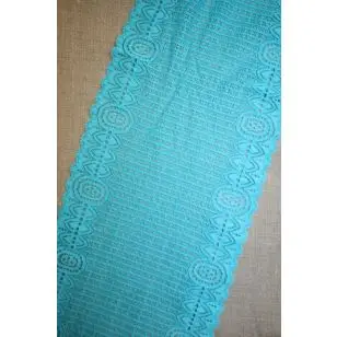 Strækblonde turkis, 170 mm. - Blonder