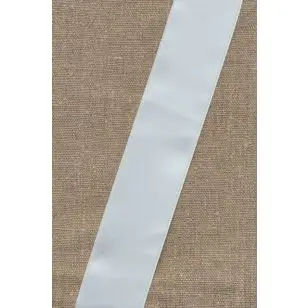 Satinbånd hvid 40 mm. - 