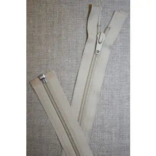 49 cm. delbar lynlås YKK, sand - Lynlåse delbare