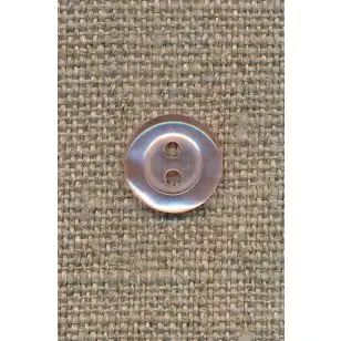 Blank 2-huls knap babylyserød, 11 mm. - Tilbud knapper