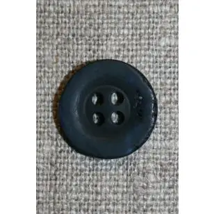 Mørkeblå "krakeleret" 15 mm. - Knapper Blå, turkis og petrol