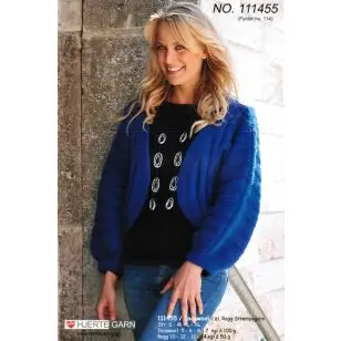 111455 Trøje m/flagermusærmer - Strikopskrifter Dame