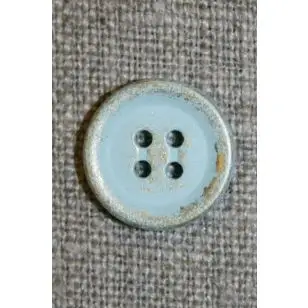 Knap antik look, aqua/guld - Knapper Grøn, gul og orange