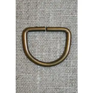 D-ring gl.messing, 20 mm. - Spænder og hægter