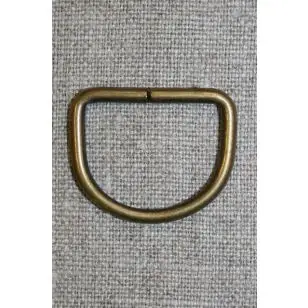 D-ring gl.messing, 25 mm. - 