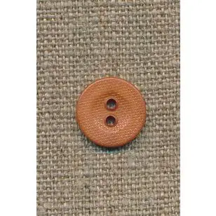 2-huls knap lys brændt orange/brun 14 mm. - 
