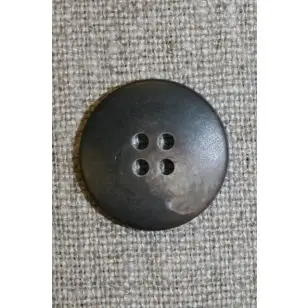 Brun/lysebrun meleret 4-huls knap, 23 mm. - Knapper Brun, beige og off-white