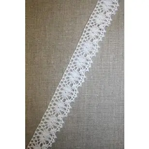 Bomulds-blonde 29 mm. hvid - 